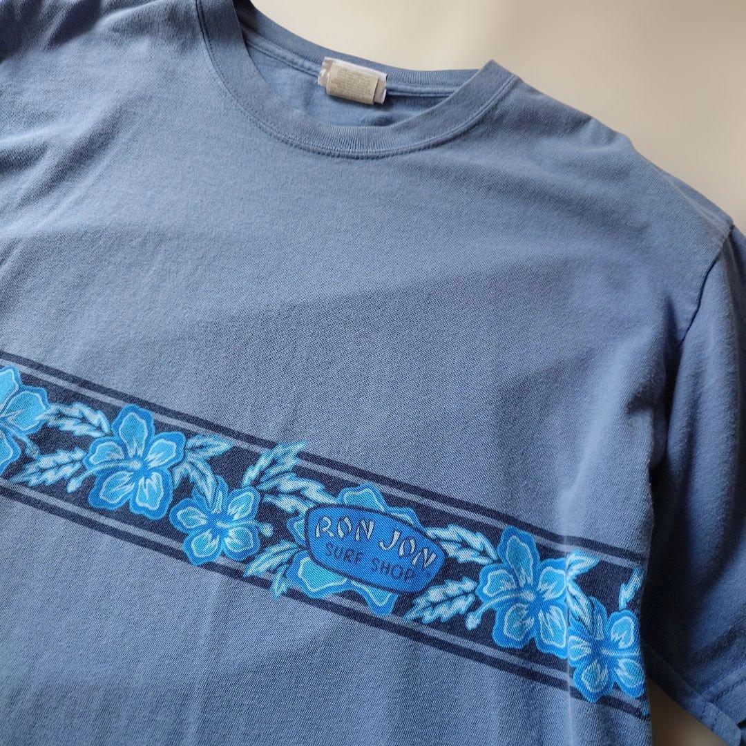 RONJON SURF border tee blue L