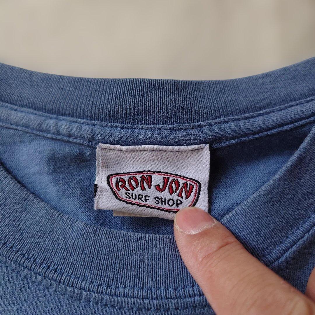 RONJON SURF border tee blue L