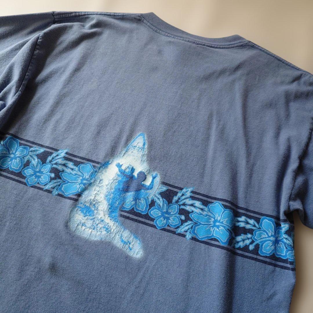 RONJON SURF border tee blue L