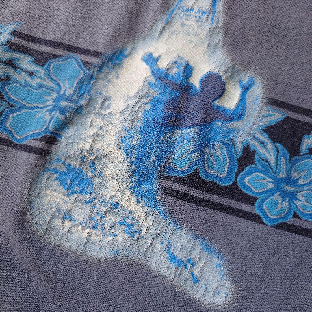 RONJON SURF border tee blue L