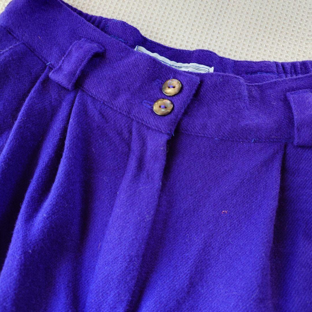 used women wool 2tuck pants