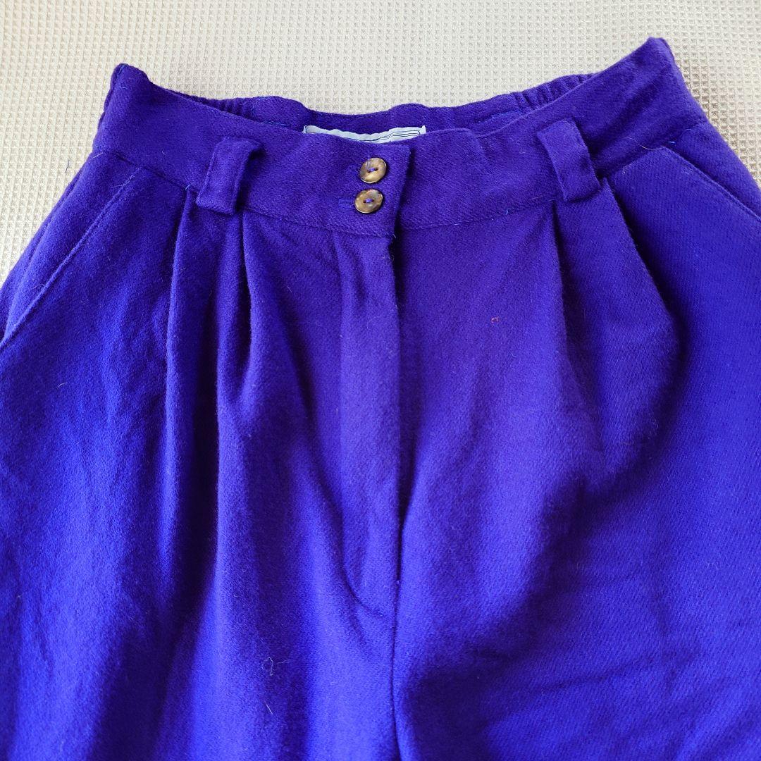 used women wool 2tuck pants