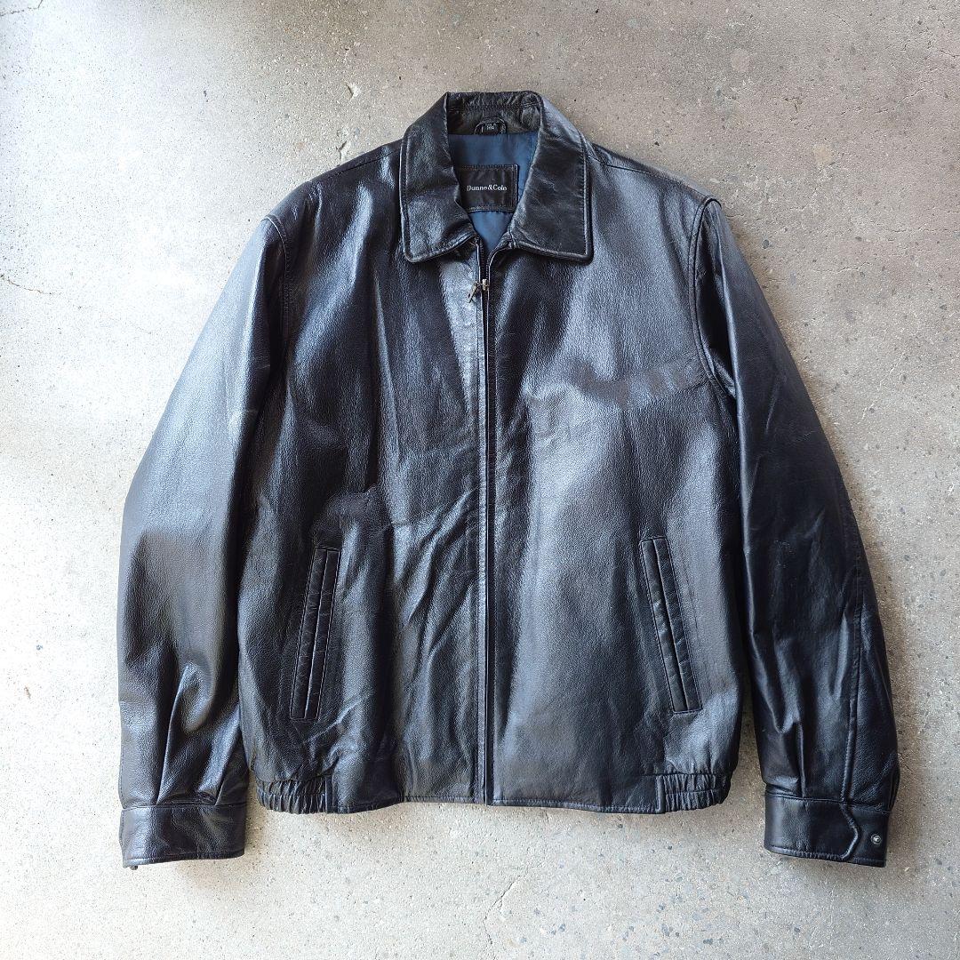 90s dunne&cole goat leather jacket