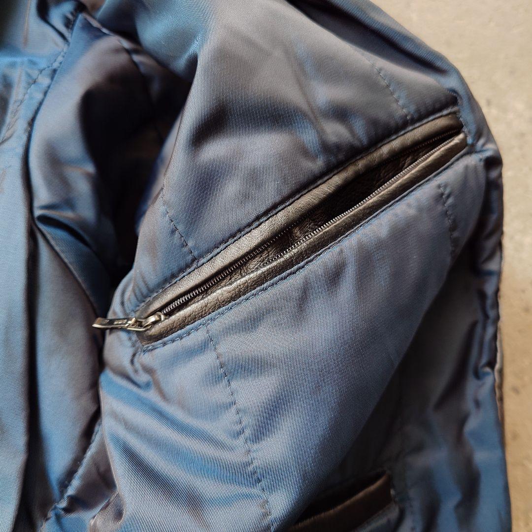 90s dunne&cole goat leather jacket