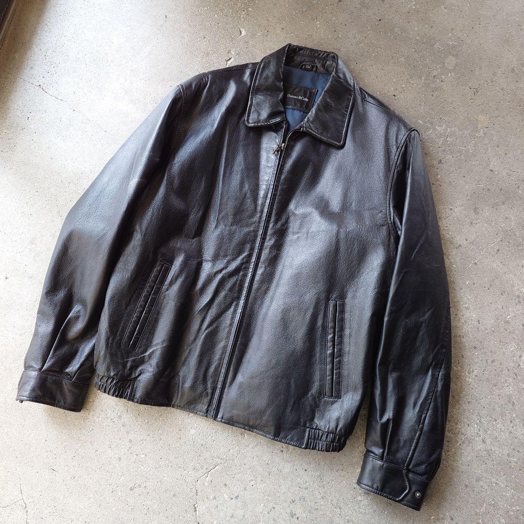 90s dunne&cole goat leather jacket