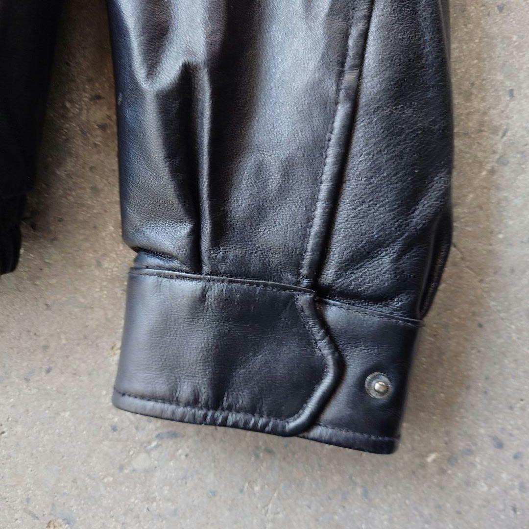 90s dunne&cole goat leather jacket