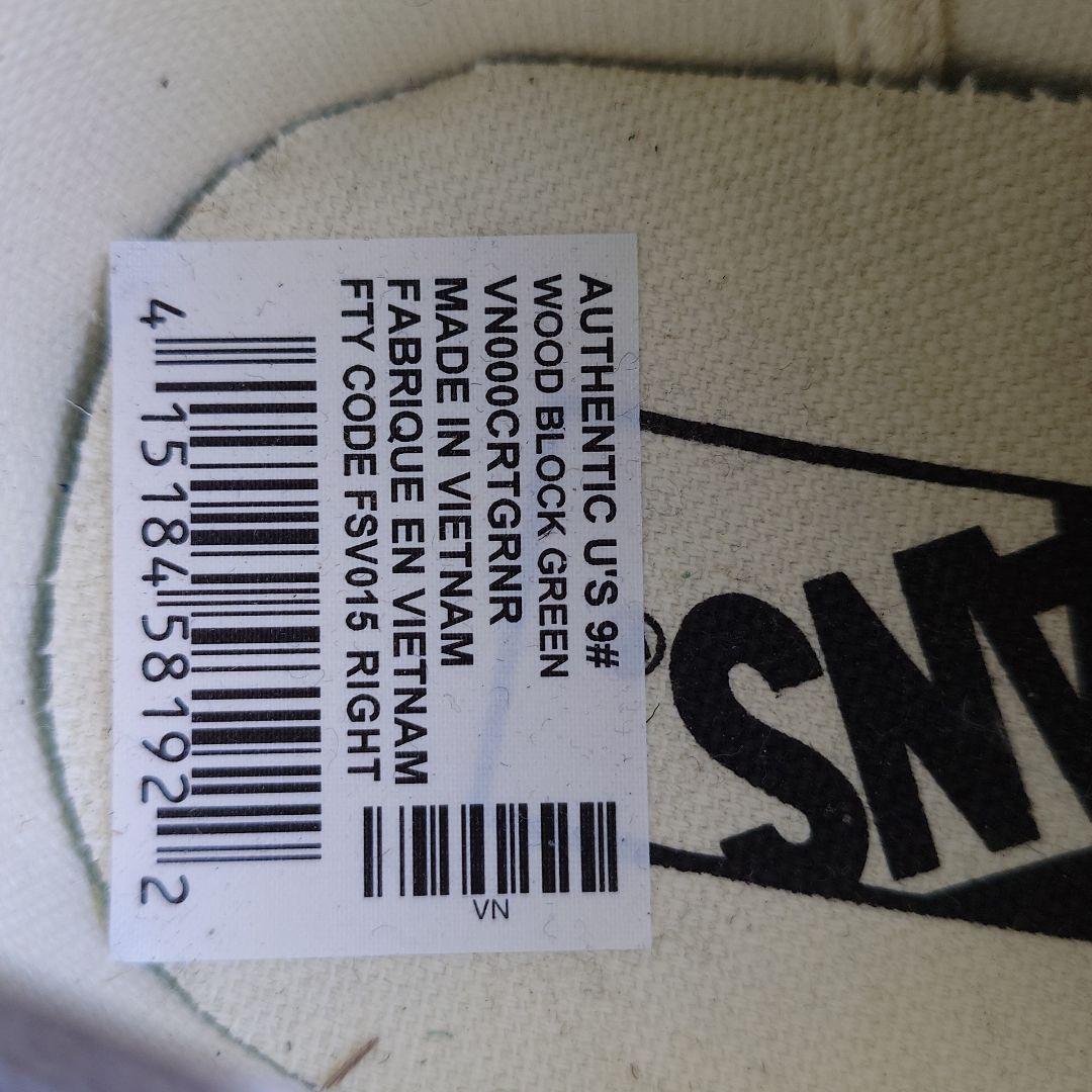 新品未使用　VANS US企画　9インチ　オーセンティック　フラワー