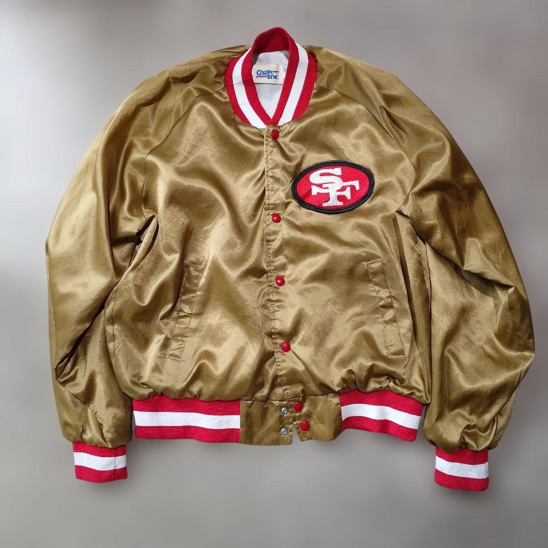 49ers satan jacket chalk line 80s XL