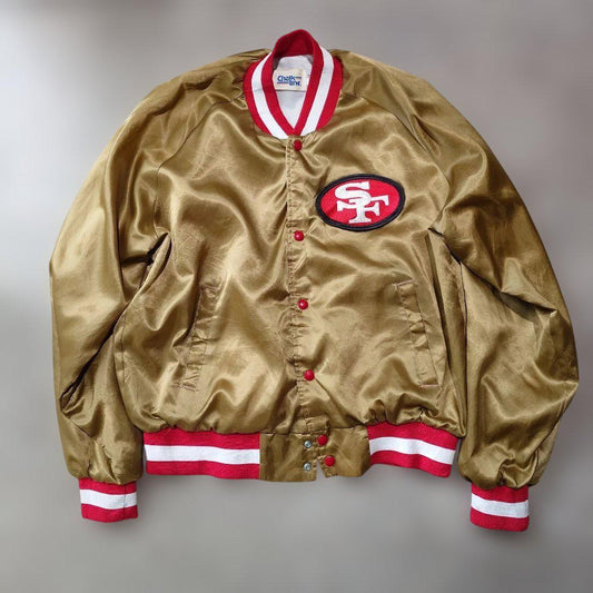 49ers satan jacket chalk line 80s XL