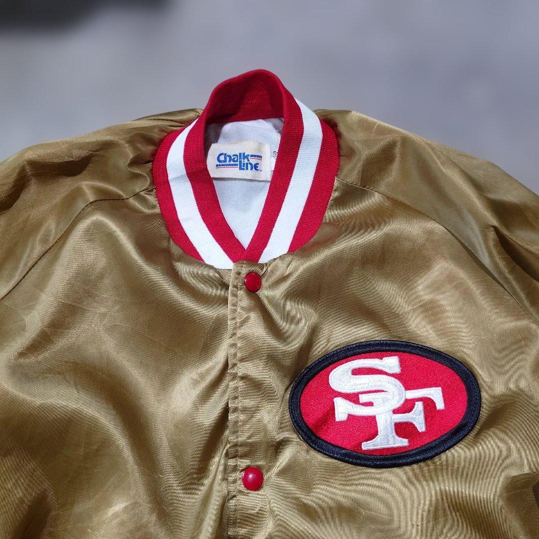 49ers satan jacket chalk line 80s XL