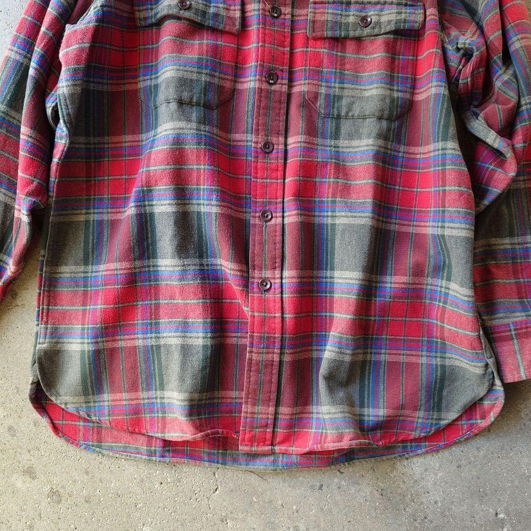 LLBean　nel shirts 90's エルエルビーン　ネルシャツ　M
