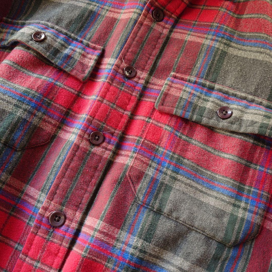 LLBean　nel shirts 90's エルエルビーン　ネルシャツ　M