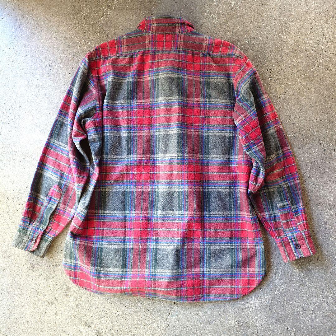 LLBean　nel shirts 90's エルエルビーン　ネルシャツ　M