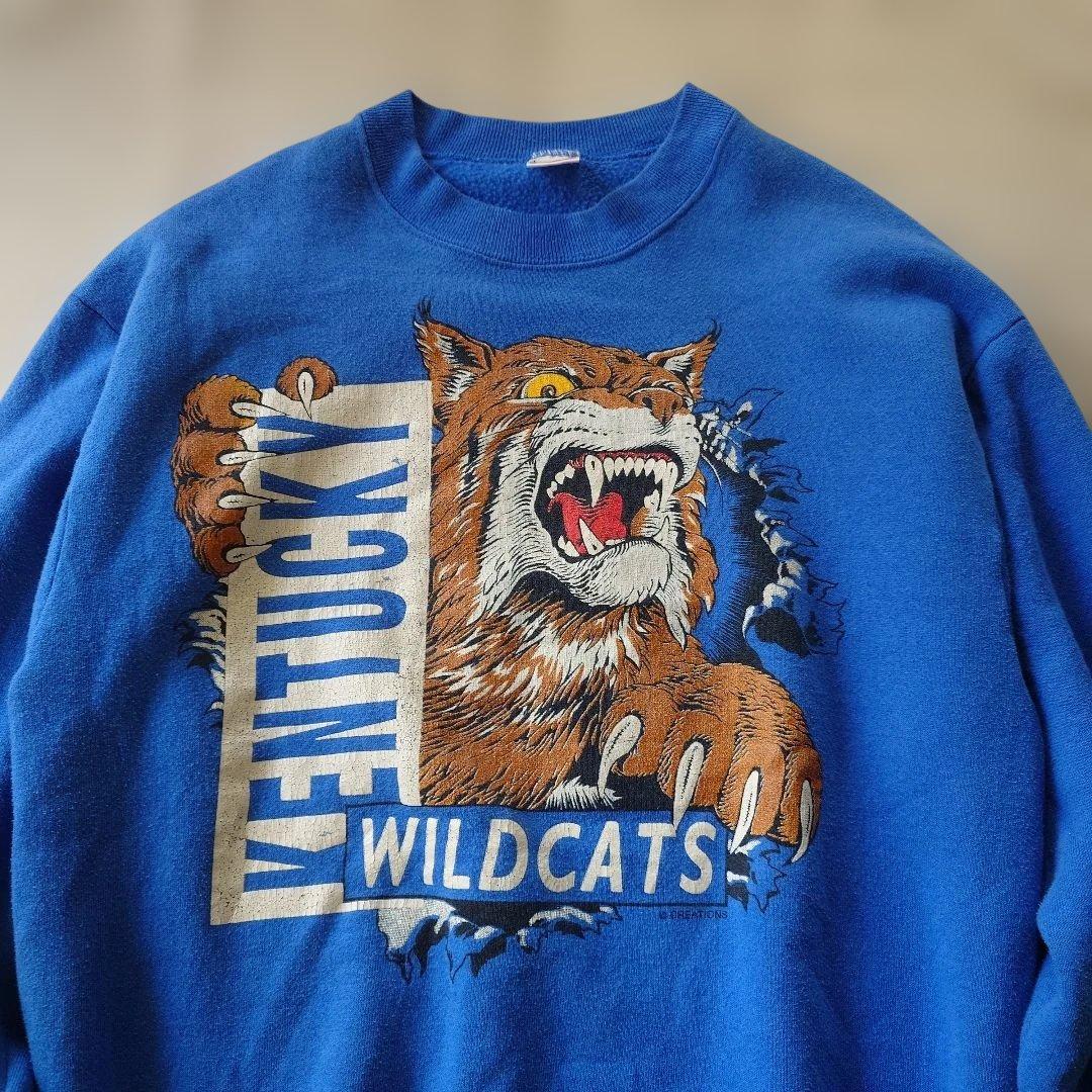 80s vintgae sweat wild cats fruits of the loom sz L