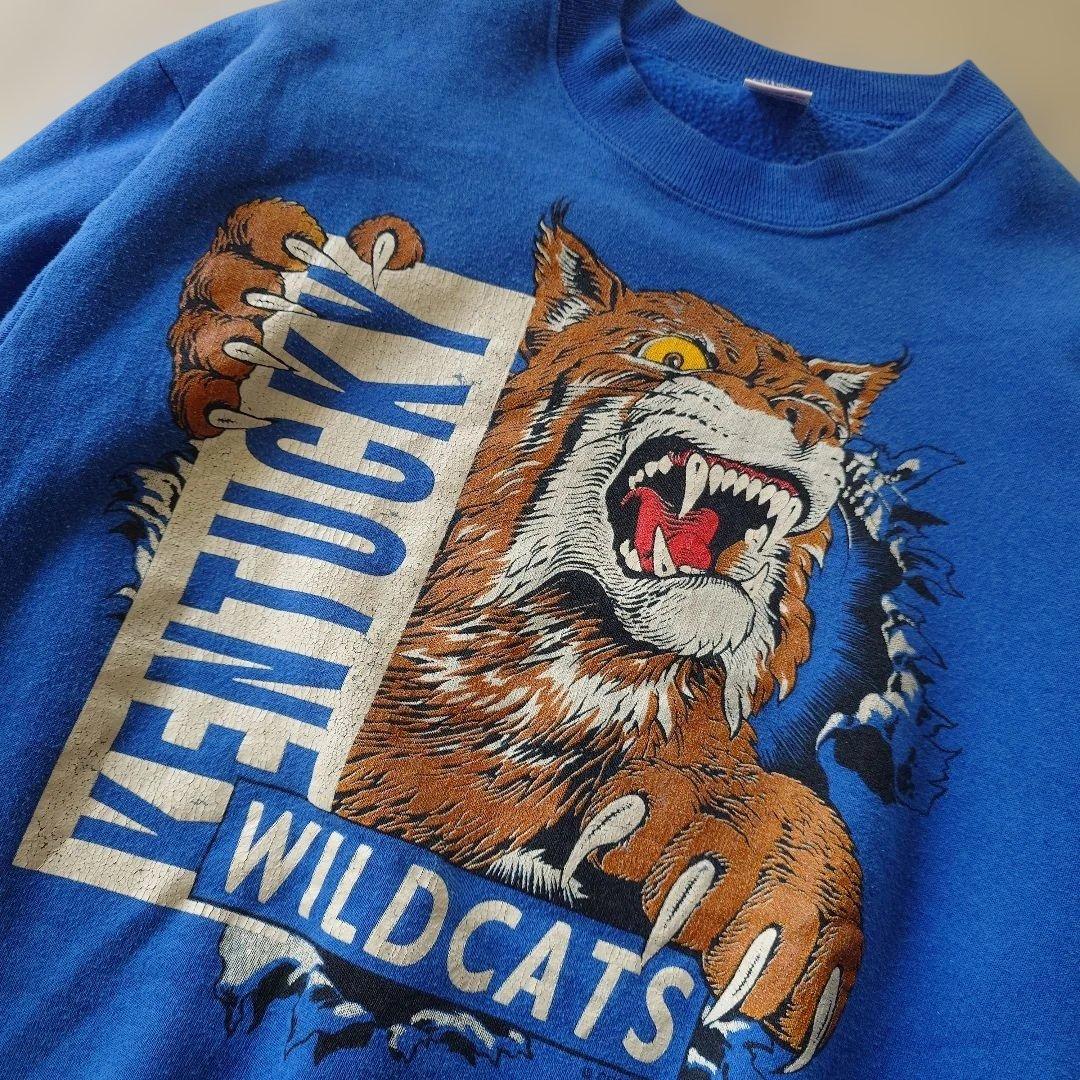 80s vintgae sweat wild cats fruits of the loom sz L