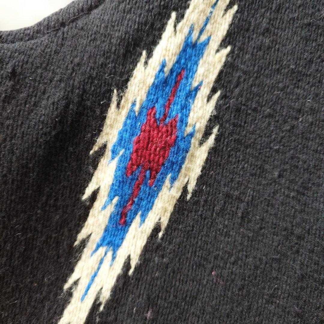 vintage MEXICO handmade woven ortega vest M