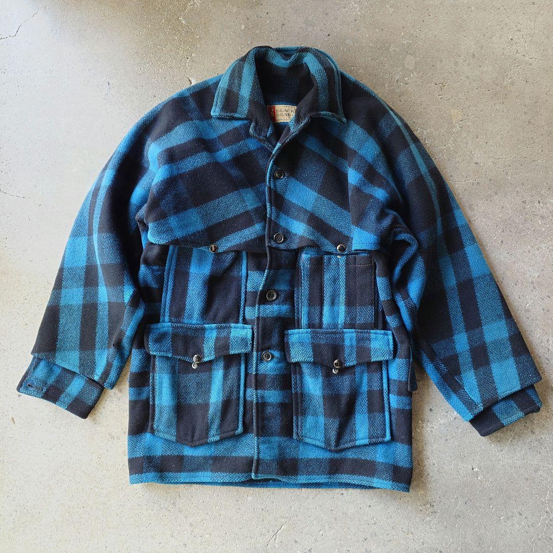 60's Hunting mackinaw coat L オールド60年代　ハンティングコート　ダブルマッキーノコート　MからL