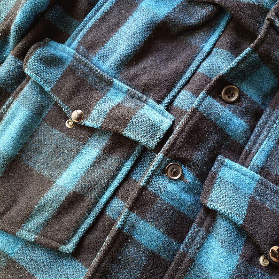 60's Hunting mackinaw coat L オールド60年代　ハンティングコート　ダブルマッキーノコート　MからL