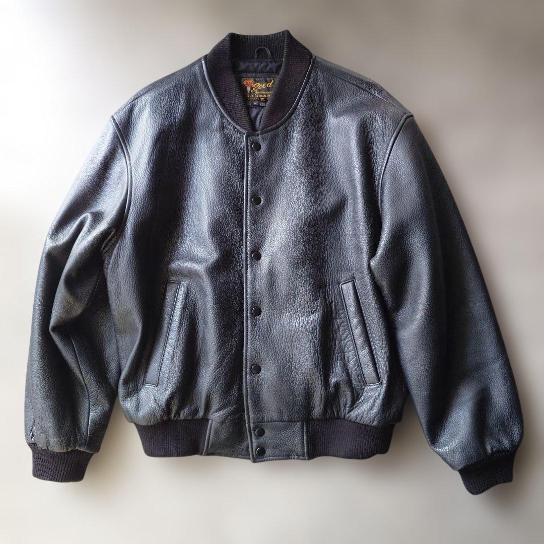 Reed cowhide leather  studuim jacket M