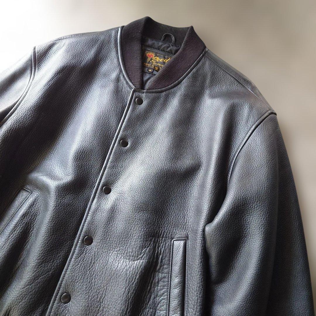 Reed cowhide leather  studuim jacket M