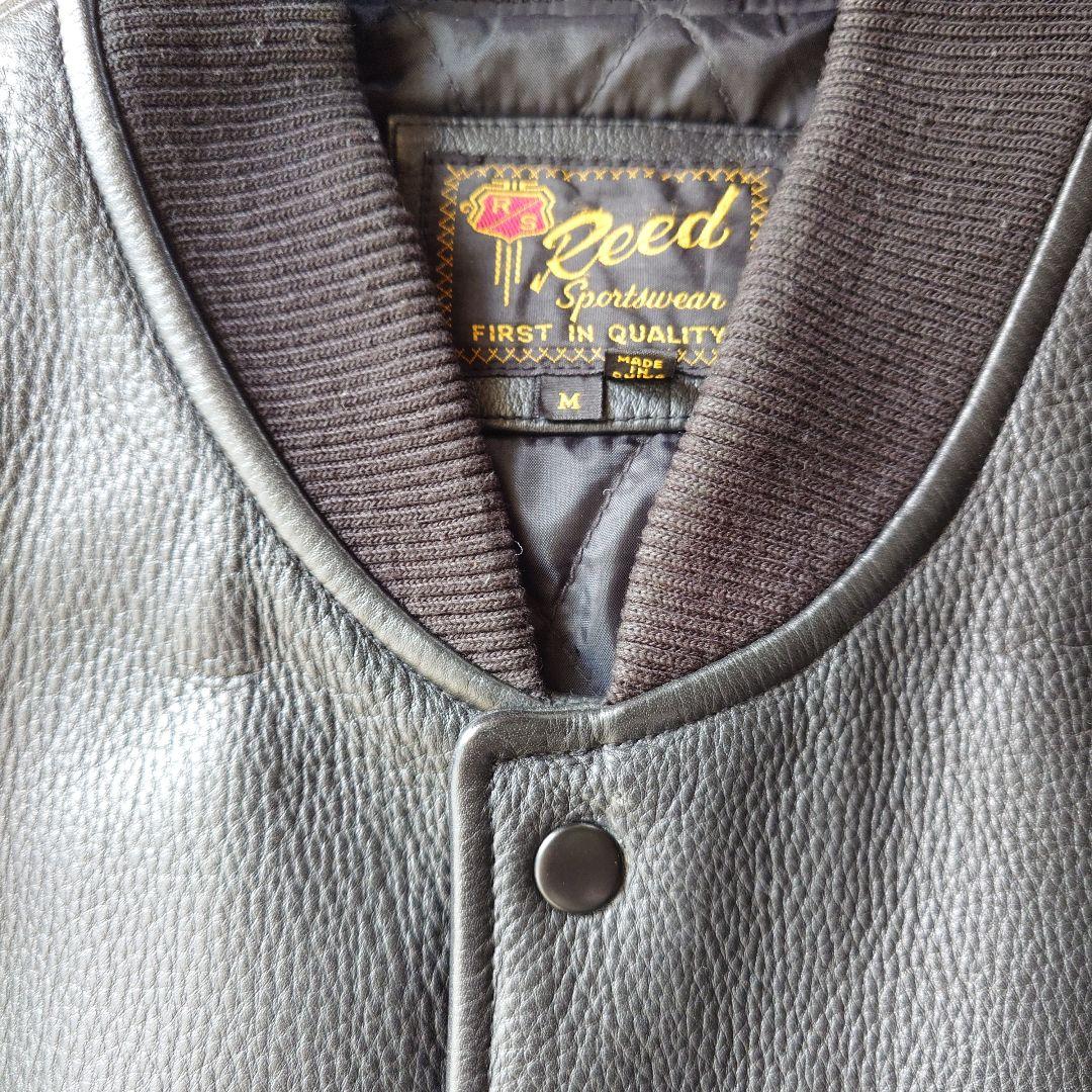 Reed cowhide leather  studuim jacket M