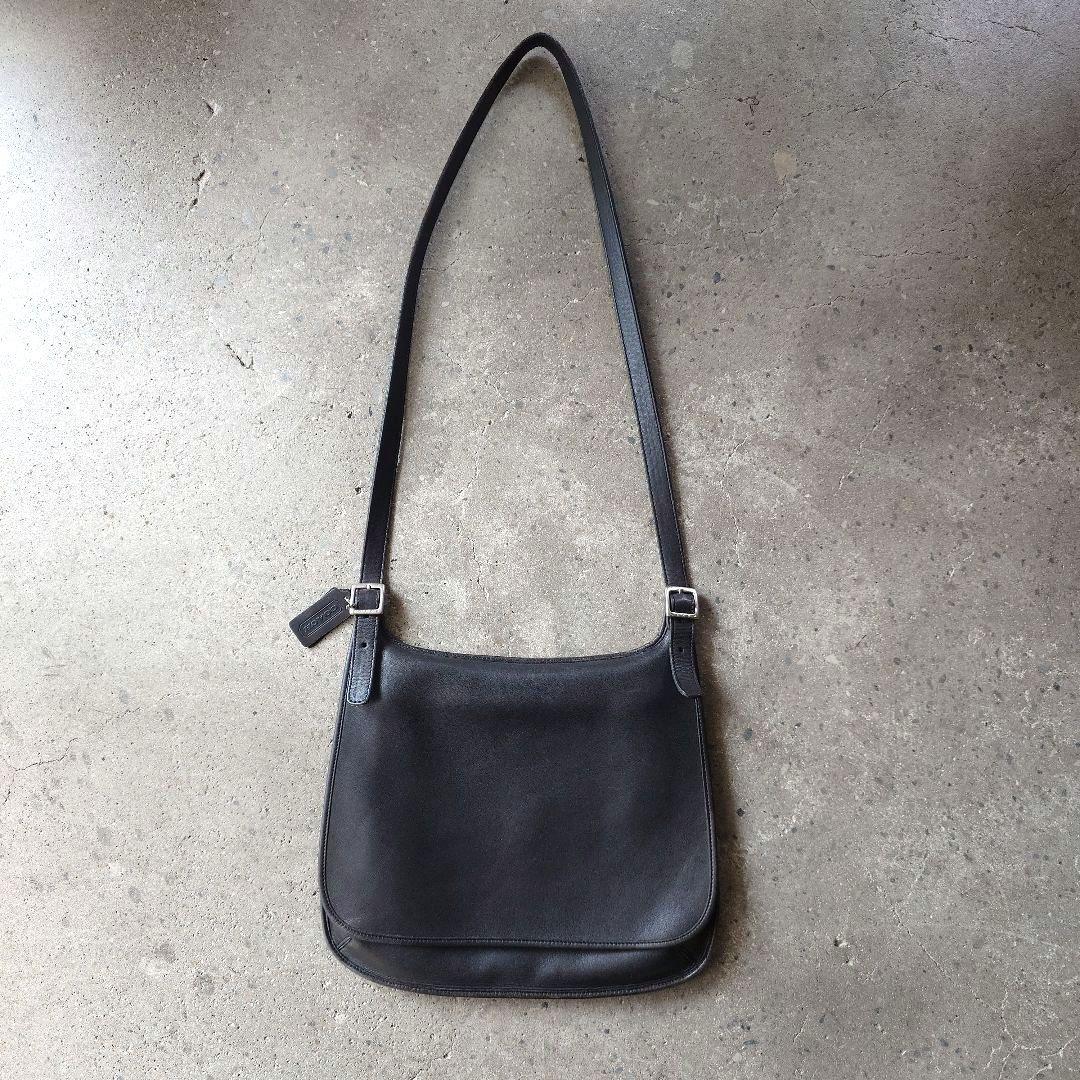OLD COACH leather shoulder bag