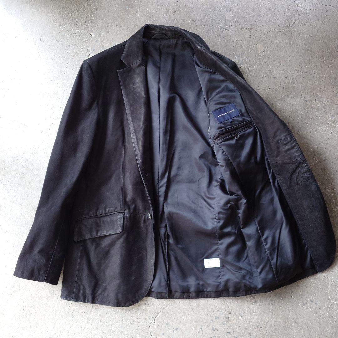 90s Bananarepublic leather nubak jacket sz L
