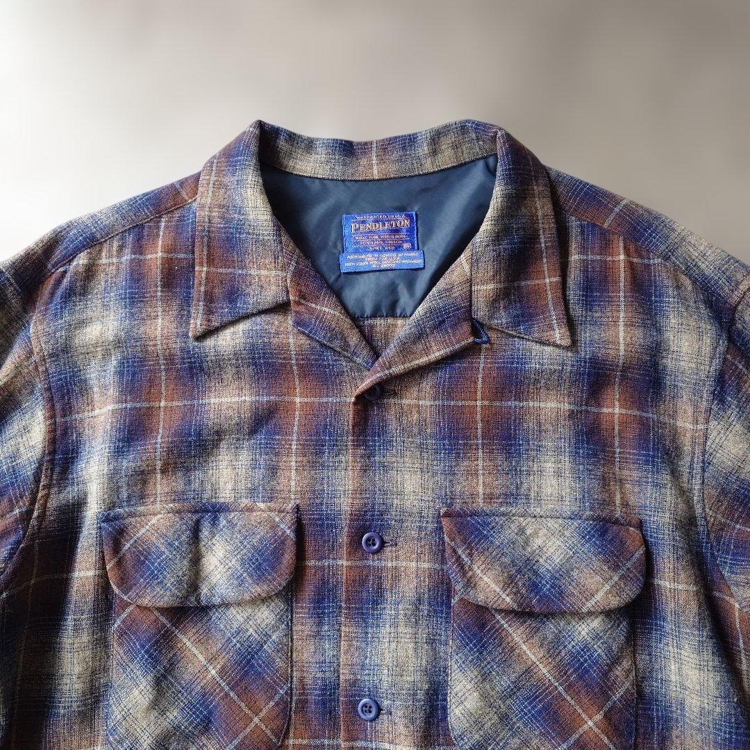 90s PENDELTON ombre check borad shirts XL