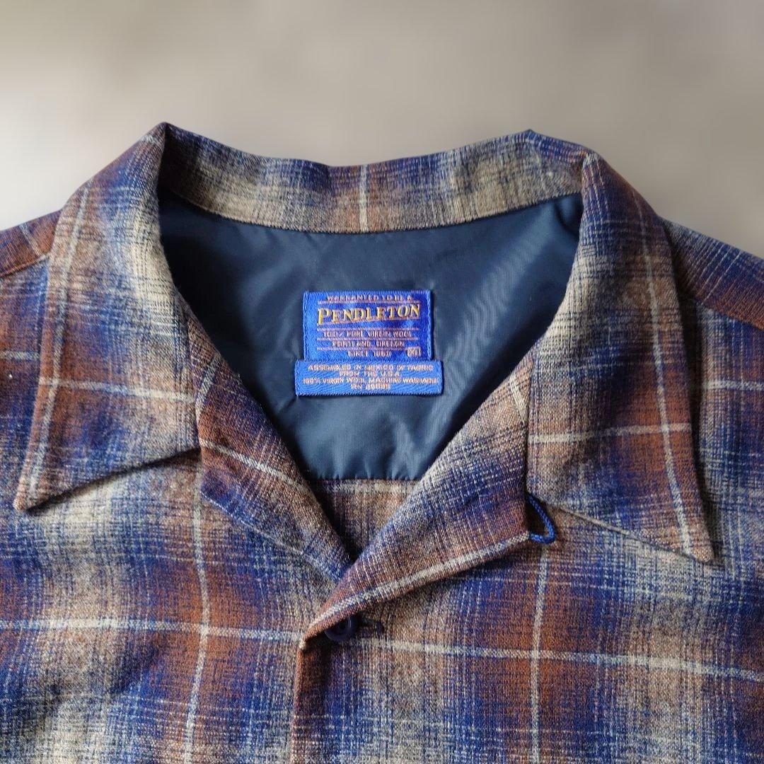 90s PENDELTON ombre check borad shirts XL