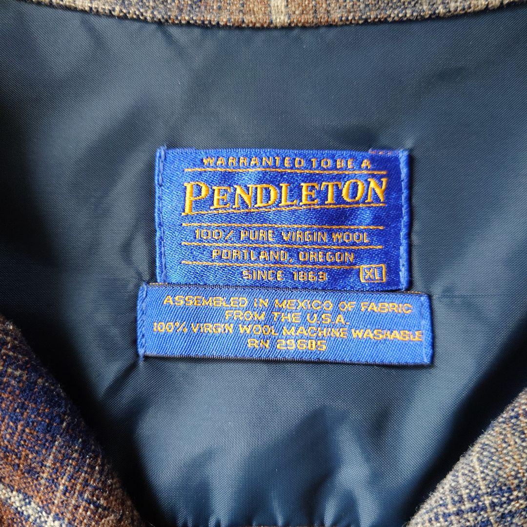 90s PENDELTON ombre check borad shirts XL