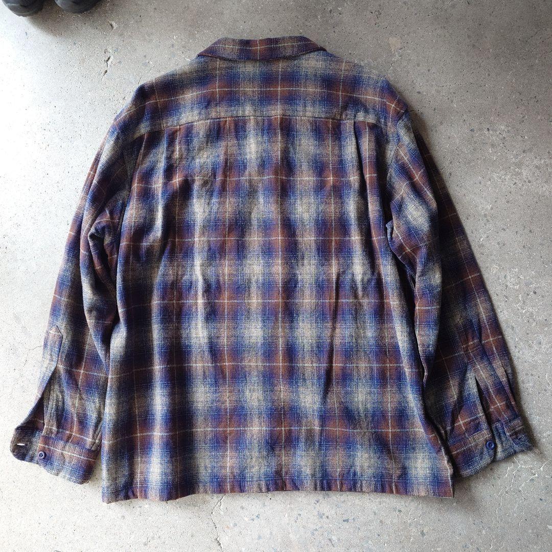 90s PENDELTON ombre check borad shirts XL