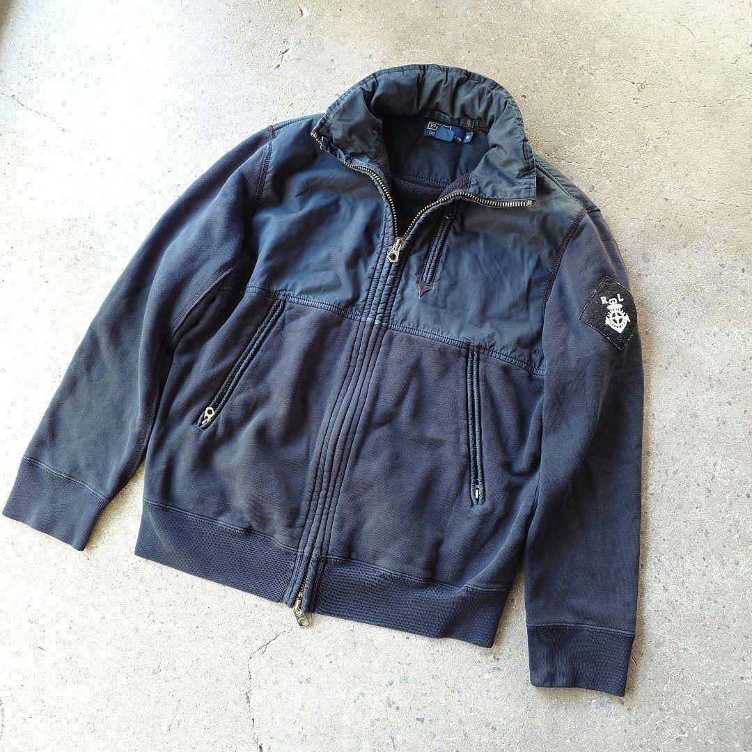 90's poloralphlauren military sweat jacket M 90年代　ポロラルフローレン　ミリタリー　スウエット　ブルゾン M