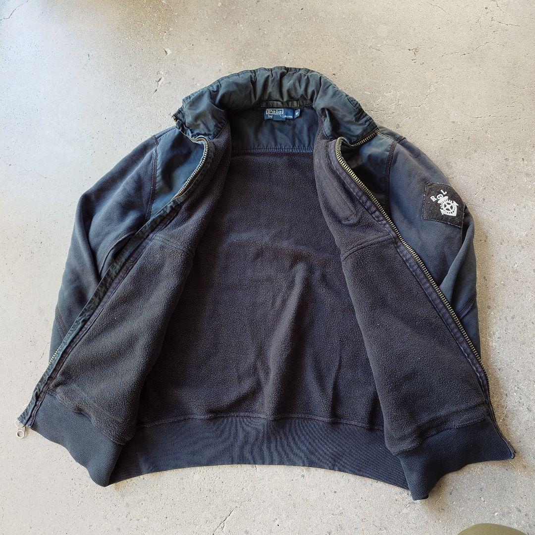 90's poloralphlauren military sweat jacket M 90年代　ポロラルフローレン　ミリタリー　スウエット　ブルゾン M