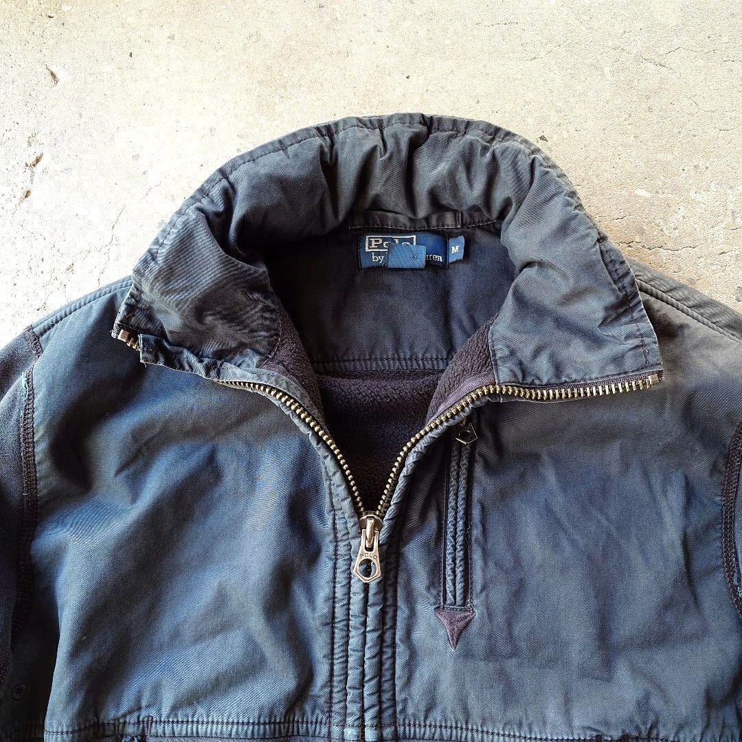 90's poloralphlauren military sweat jacket M 90年代　ポロラルフローレン　ミリタリー　スウエット　ブルゾン M
