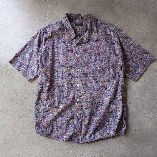 GITMAN BROTHERS batik print shirts L