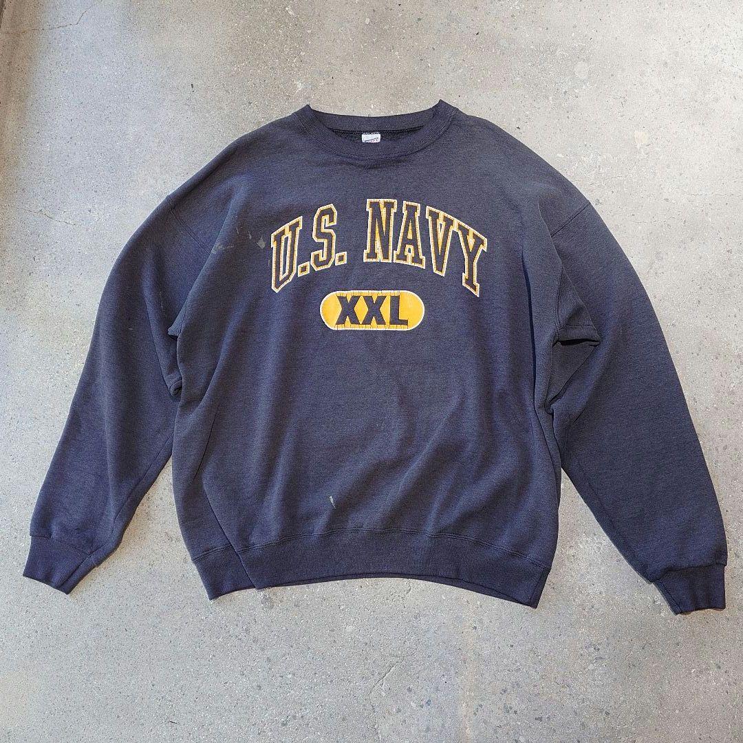 90s US NAVY sweat XL made in USA