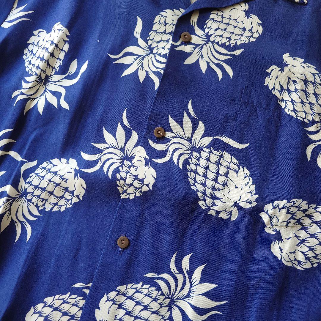 90s PINEAPPLEJUICE HAWAII rayon aloha shirts L