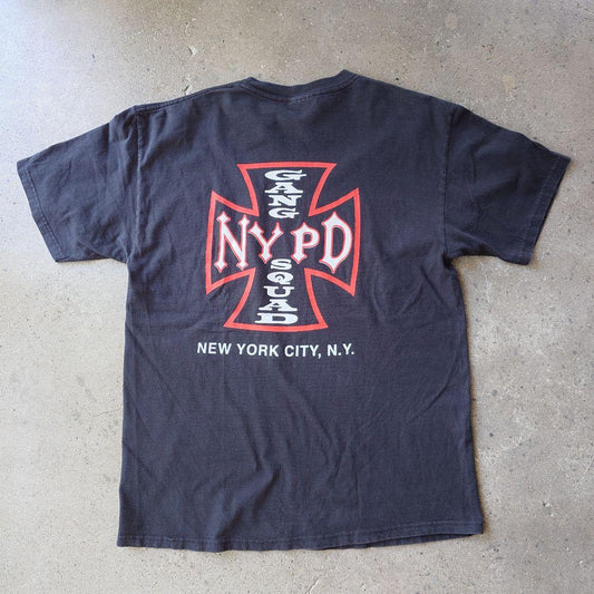 NYPD iron cross print tee