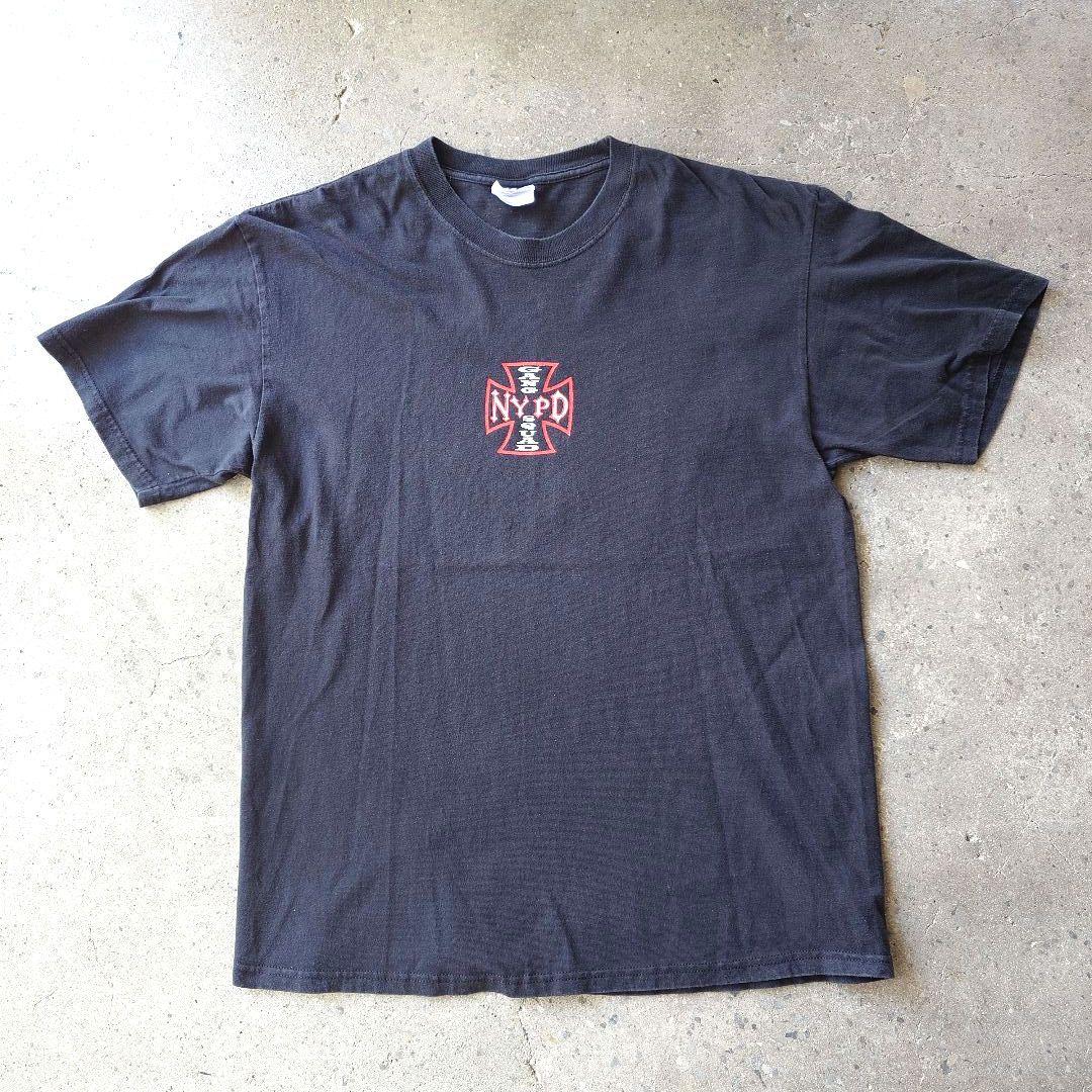 NYPD iron cross print tee