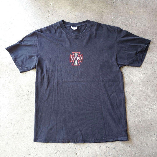 NYPD iron cross print tee
