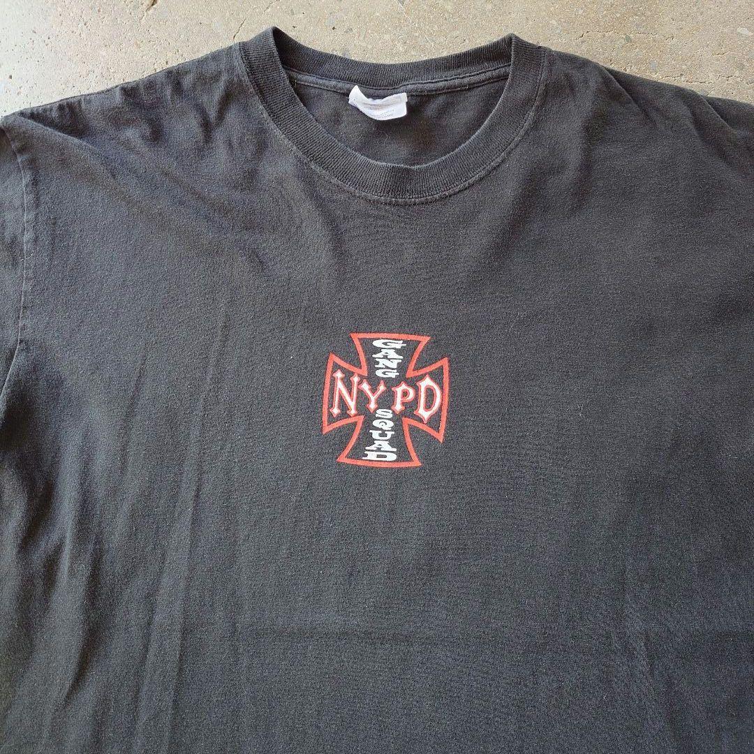 NYPD iron cross print tee