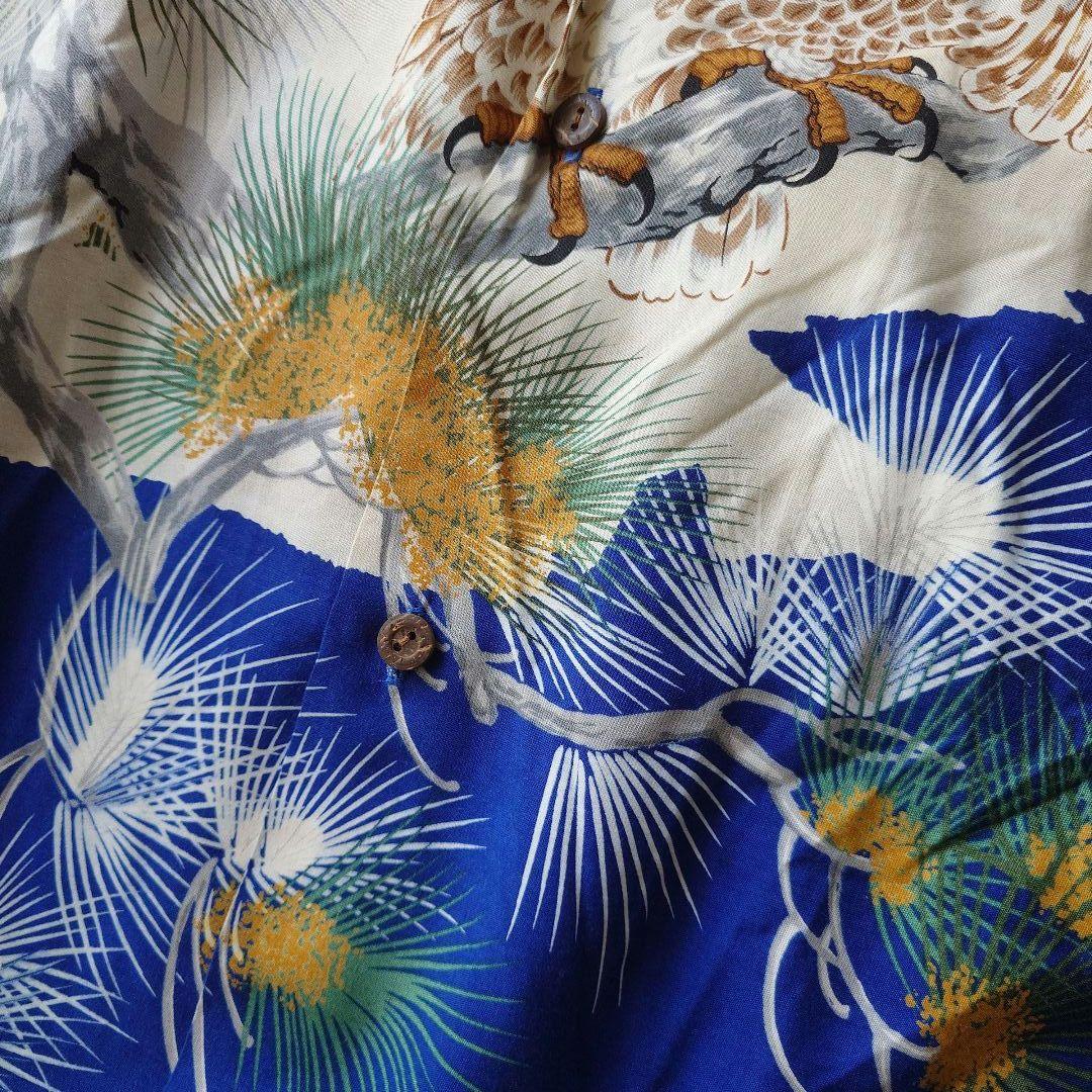 90s PINEAPPLE JUICE rayon aloha 和柄　L