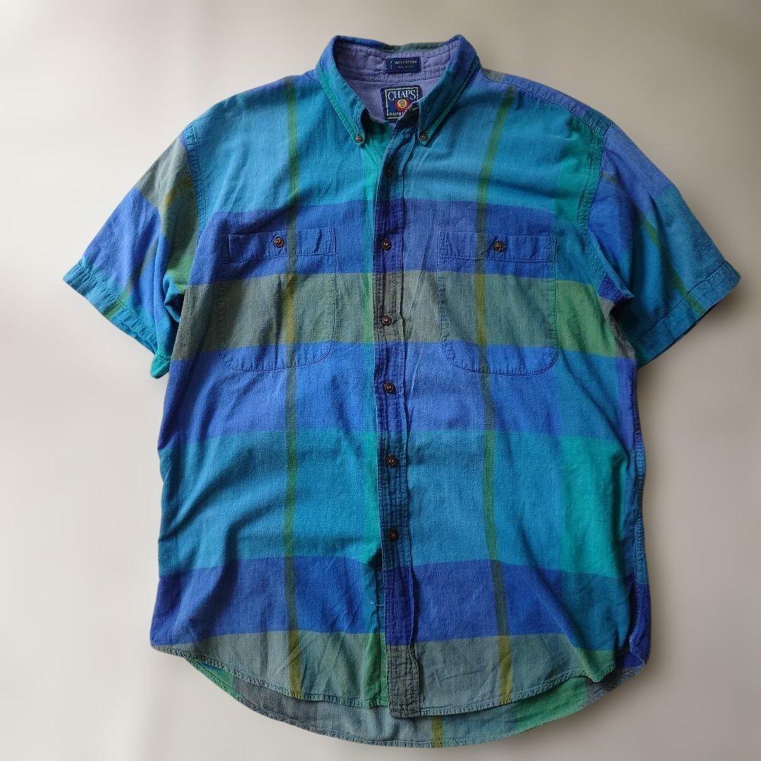CHAPS ralphlauren india cotton check shirts L