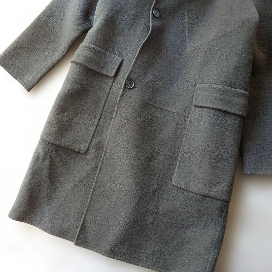 Calvin Klein wool ｗrap long coat 50