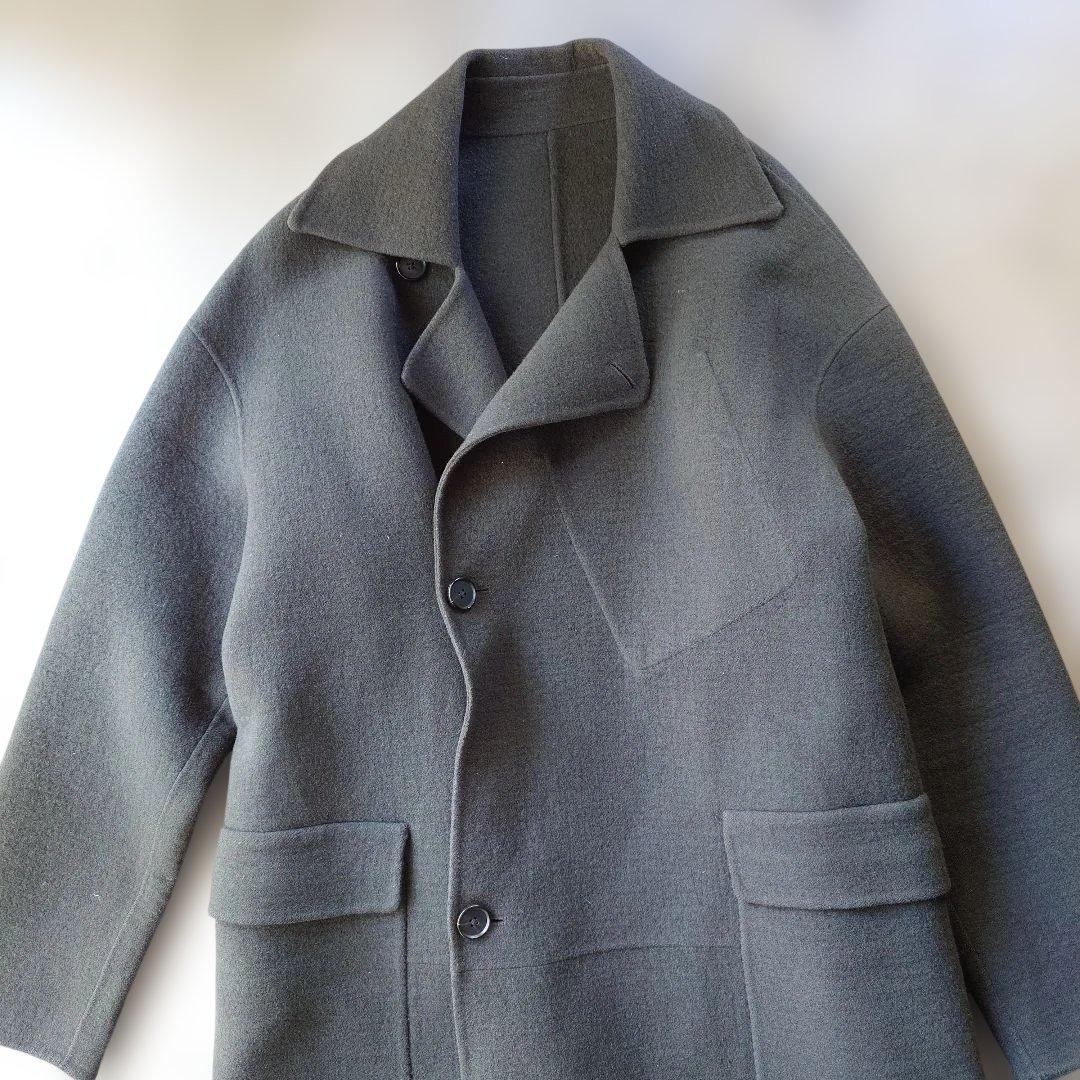 Calvin Klein wool ｗrap long coat 50