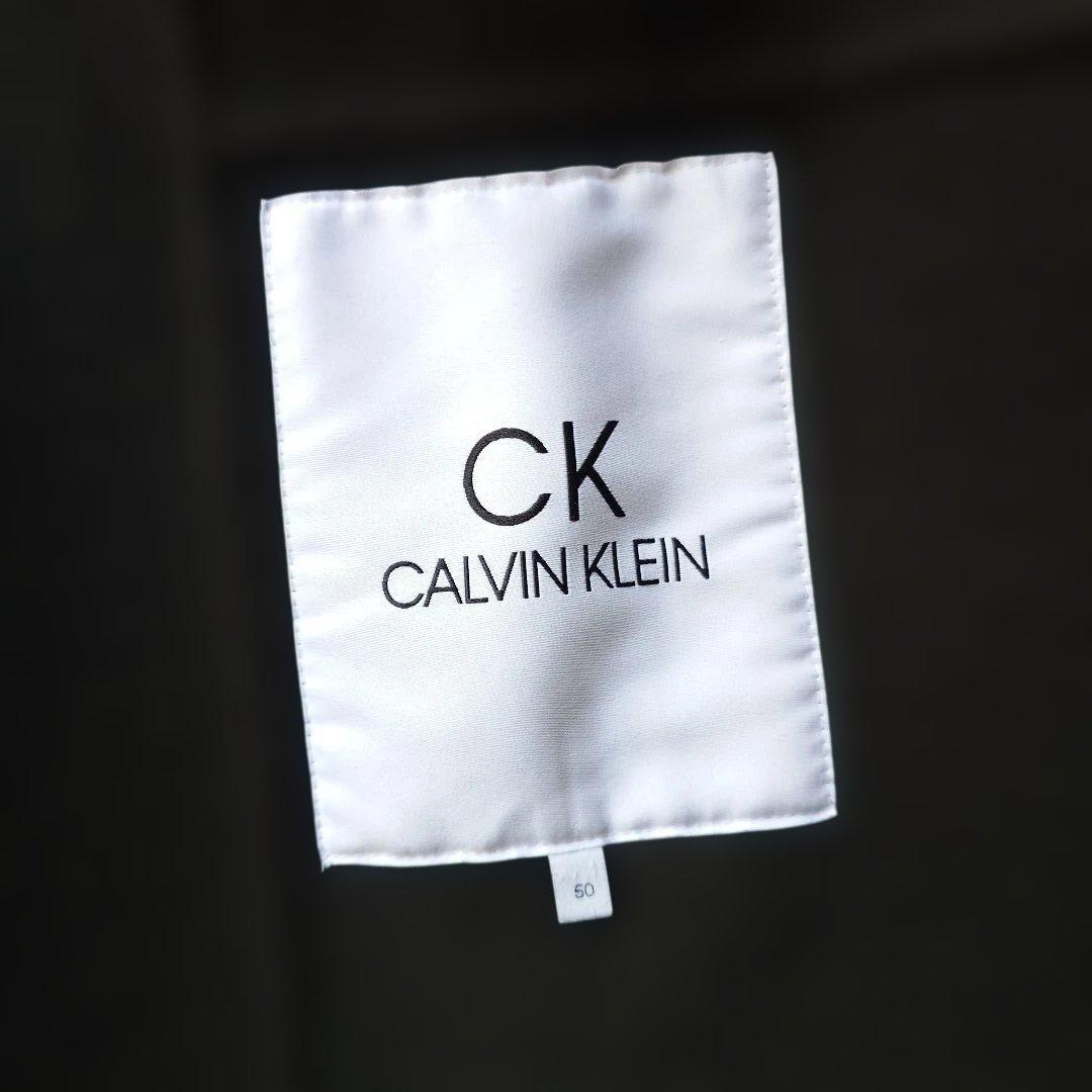 Calvin Klein wool ｗrap long coat 50