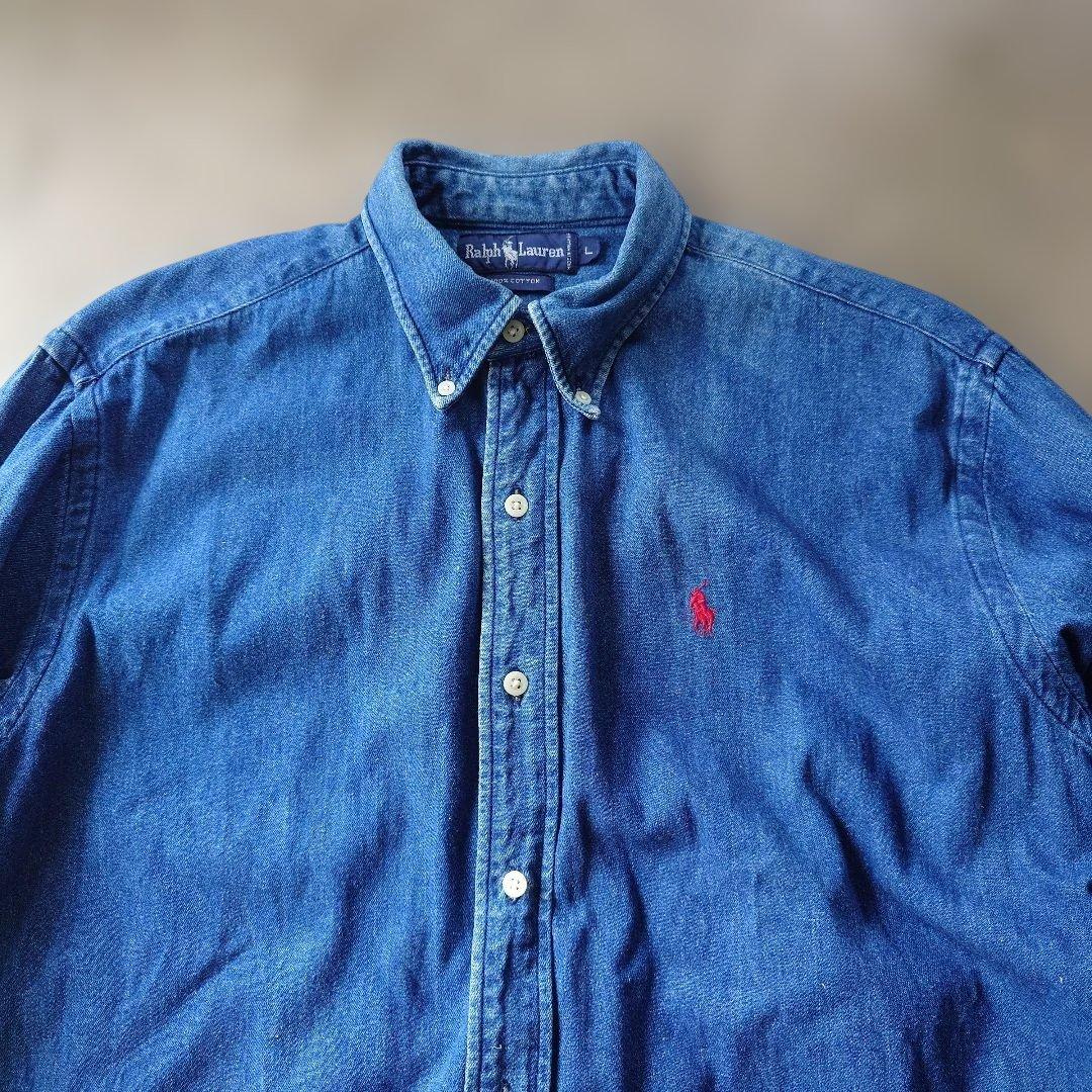 90s ralphlauren BD denim shirts L