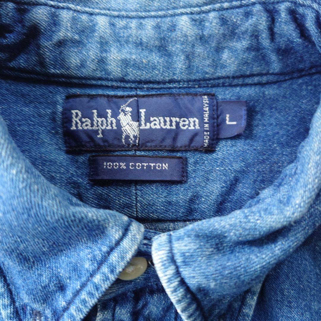 90s ralphlauren BD denim shirts L