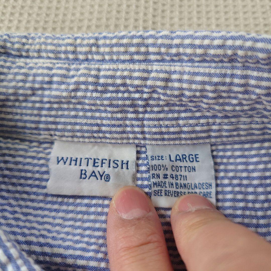 whitefish bay seersucker shirts L
