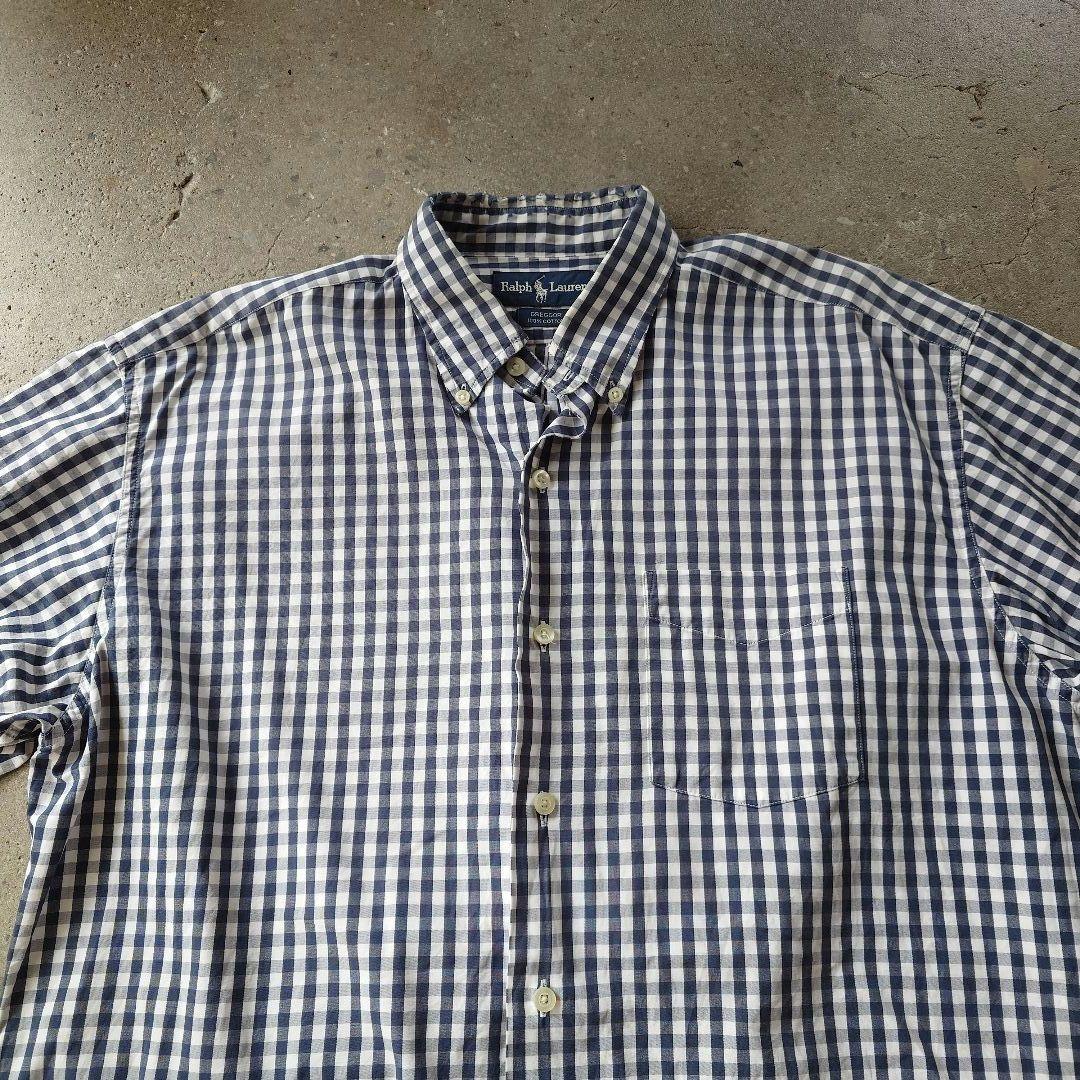 POLO RALPHLAUREN GREGGOR ss check shirts ポニー無し